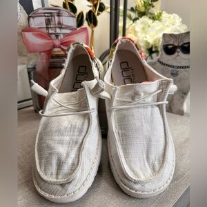 Hey Dude White Casual Shoes